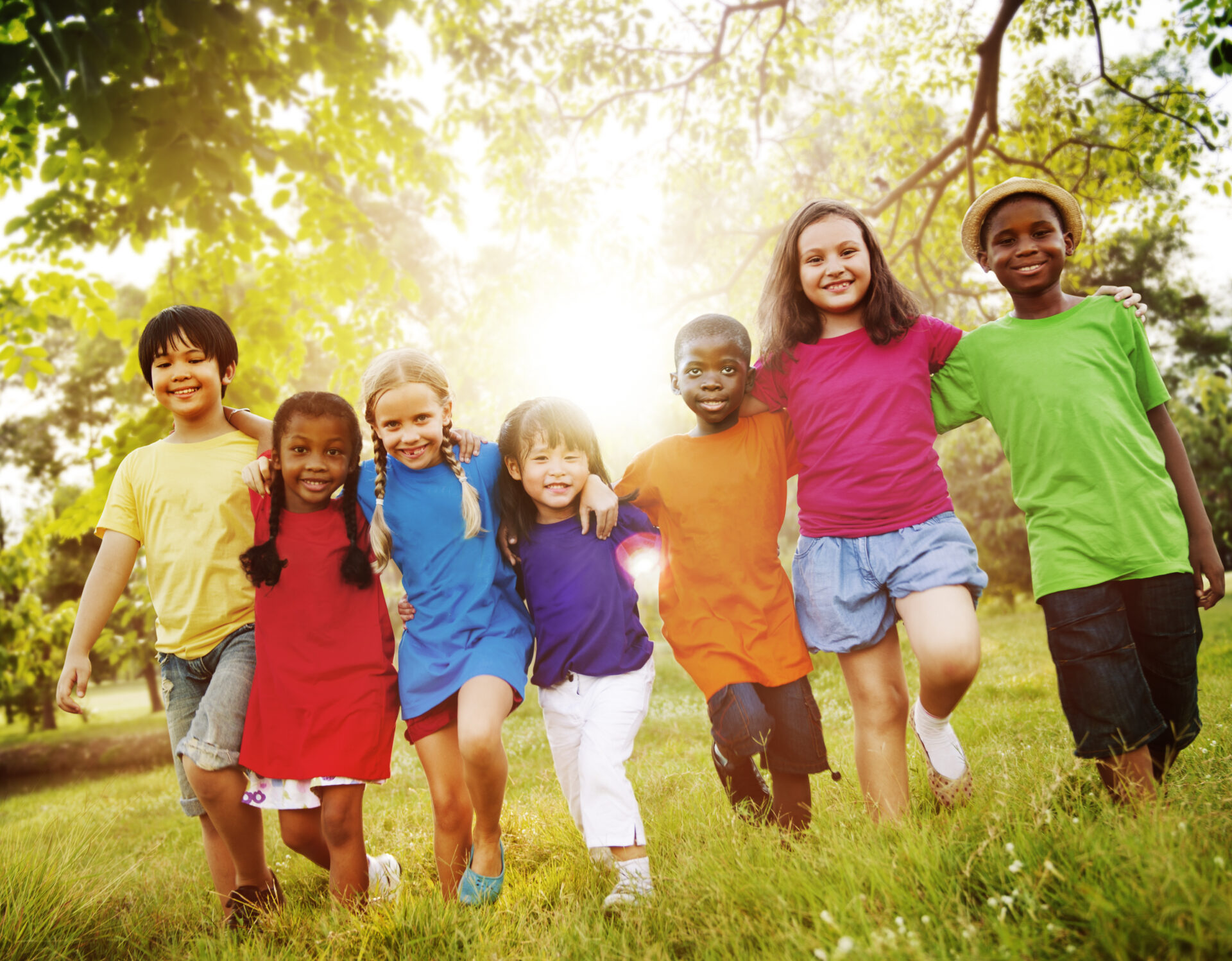 Children Friendship Togetherness Smiling Happiness